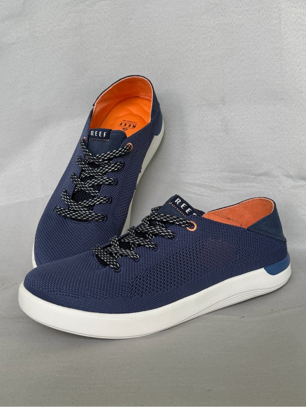 Reef Men's 12 Swellsole Neptune Sneakers Navy Lightweight Breathable Coastal